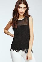 Forever21 Baroque Lace Overlay Top