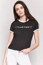 Forever21 Im Pretty Amazing Graphic Ringer Tee