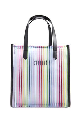 Forever21 Rainbow Striped Tote Bag