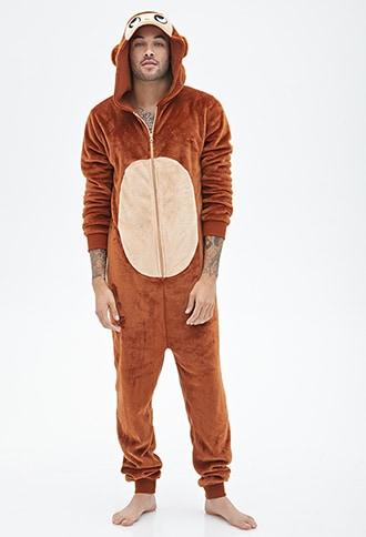Forever21 Plush Monkey Jumpsuit