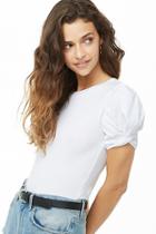 Forever21 Twisted Puff-sleeve Tee