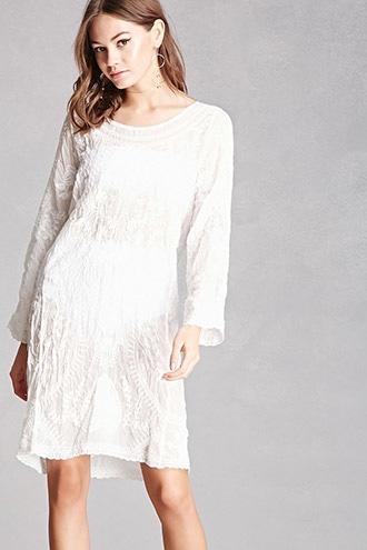 Forever21 Sheer Crochet Shift Dress