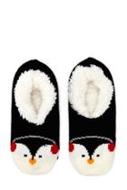Forever21 Women's  Fleece Penguin Slipper Socks