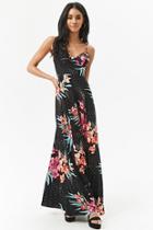 Forever21 Floral Multicolor Dot Cami Maxi Dress