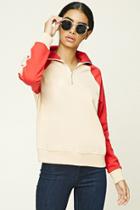 Forever21 Women's  Colorblocked Zip Pullover