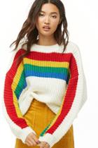 Forever21 Rainbow Knit Sweater