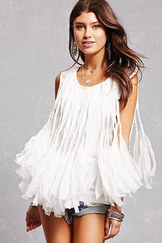 Forever21 Braided Fringe Top