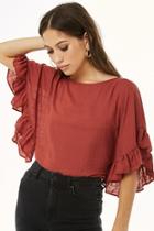 Forever21 Relaxed Ruffled Top
