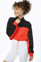 Forever21 Colorblock Drawstring Top