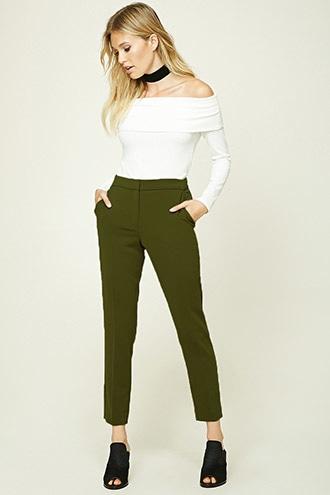 Love21 Women's  Contemporary Woven Trousers