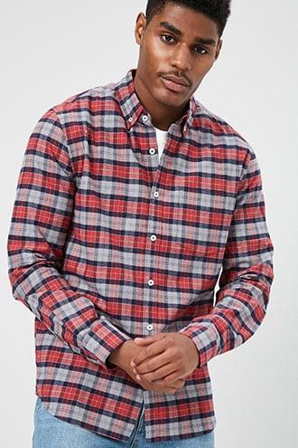 Forever21 Plaid Fitted Shirt
