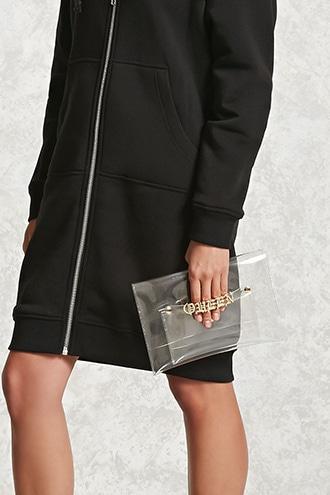Forever21 Queen Old English Clutch Set