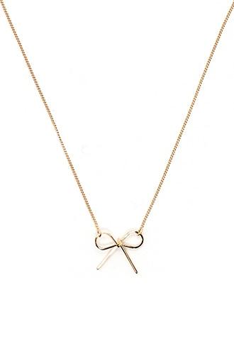 Forever21 Ribbon Pendant Necklace