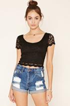 Forever21 Floral Lace Top