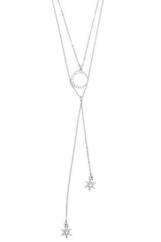 Forever21 Star Charm & Moon Pendant Necklace