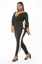 Forever21 Plus Size Side-striped Jumpsuit