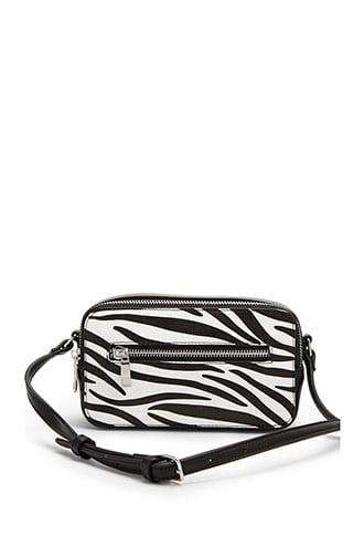 Forever21 Zebra Print Crossbody Bag