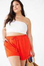 Forever21 Plus Size Cuffed Drawstring Shorts