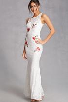 Forever21 Floral Embroidered Lace Dress