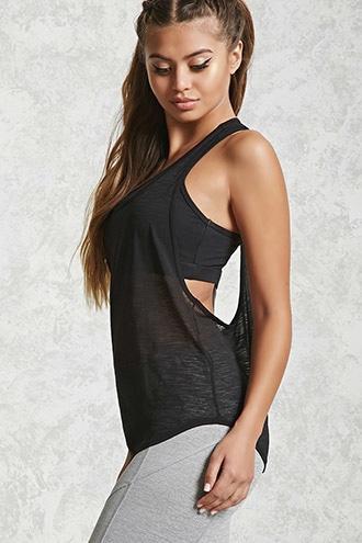 Forever21 Active Burnout Knit Tank Top