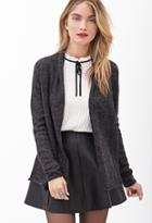 Forever21 Contemporary Heathered Open-front Cardigan