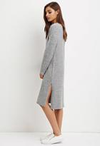 Forever21 Women's  Grey Brushed Knit Sweater Dress