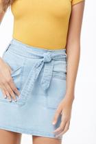 Forever21 Patch-pocket Denim Mini Skirt