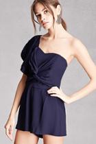 Forever21 Flared One-shoulder Romper