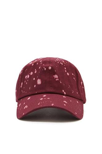 21 Men Burgundy Any Memes Bleach Dye Cap