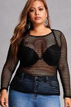 Forever21 Plus Size Open-knit Top