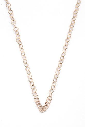 Forever21 Geo Cutout Chain Necklace