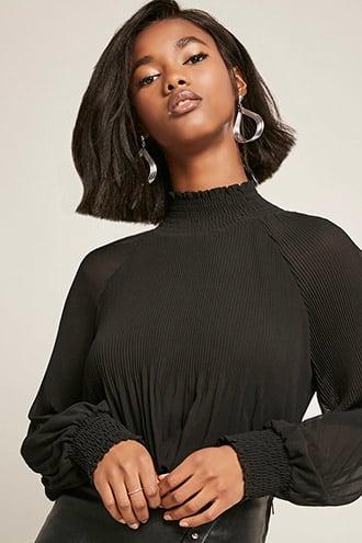 Forever21 Eta Accordion Pleat Top
