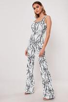 Forever21 Missguided Marble Print Jumpsuit