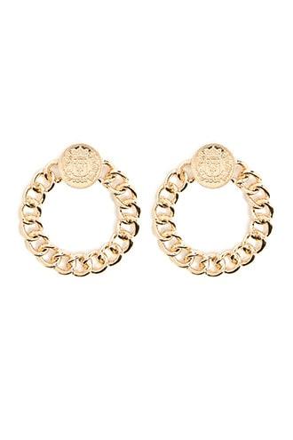 Forever21 Heraldic Chain Earrings