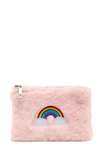 Forever21 Rainbow Embroidered Coin Purse