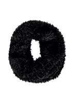 Forever21 Faux Fur Infinity Scarf (black)