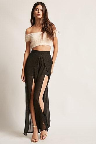 Forever21 Glitter Tulip Pants