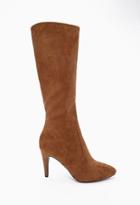 Forever21 Women's  Faux Suede Knee-high Boots (cocoa)