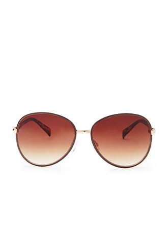 Forever21 Enameled Oval Sunglasses