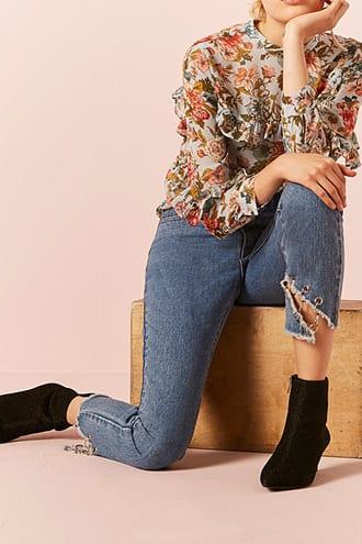 Forever21 Grommet Ankle Jeans