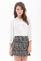 Forever21 Abstract Print Pleated Skirt