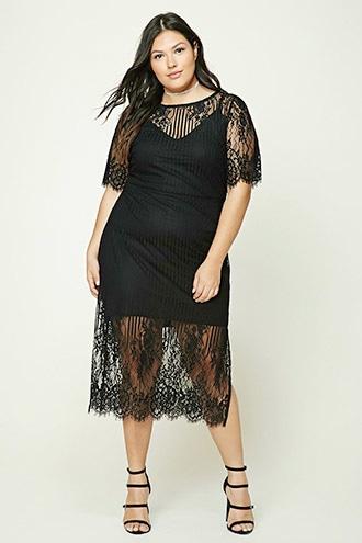 Forever21 Plus Size Eyelash Lace Dress