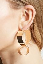 Forever21 Wide Looped Hoop Earrings