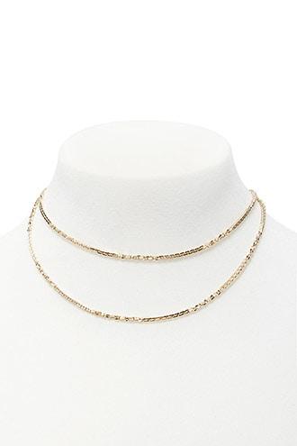 Forever21 Anchor Chain Layer Necklace
