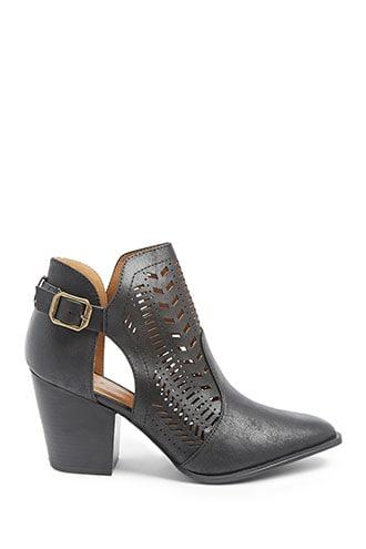 Forever21 Cutout Ankle Boots