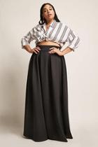 Forever21 Plus Size Box-pleated Maxi Skirt