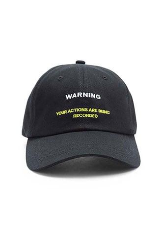 Forever21 Warning Graphic Dad Cap