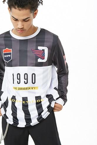 Forever21 Dope Striped Jersey Top