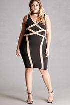 Forever21 Plus Size Contrast Bodycon Dress
