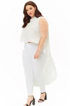 Forever21 Plus Size Mock Neck High-low Top